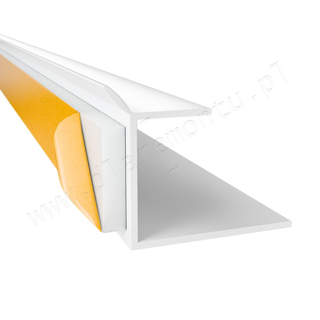 Profil J PCV do płyt G-K z uszczelką i dylatacją 250cm Profil J PCV do płyt G-K z uszczelką i dylatacją 250cm